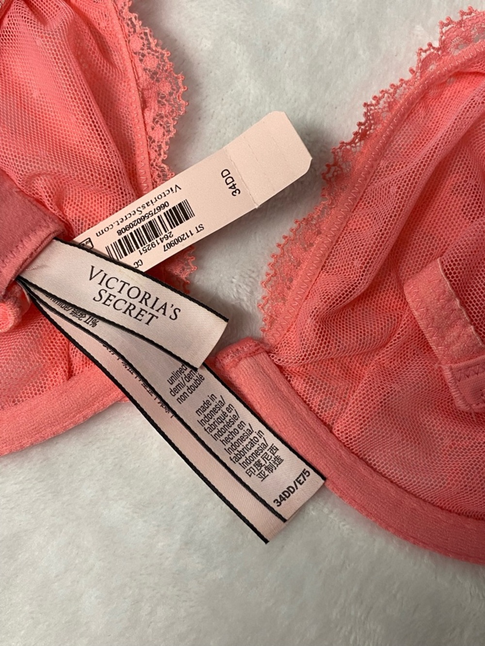 NWT Victoria’s Secret Unlined Demi Bra Size 34DD - Picture 6 of 7